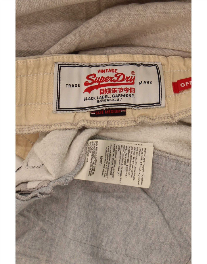Мужские спортивные шорты Superdry с рисунком, средний серый хлопок с крапинками