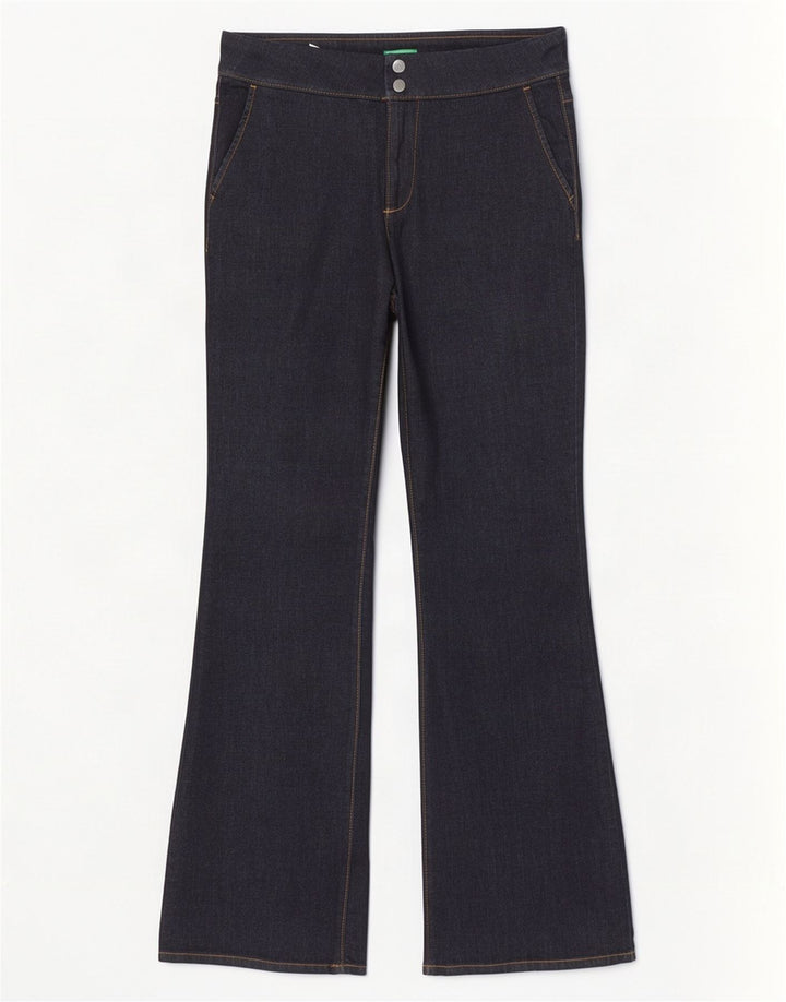 Джинсы Benetton женские Bootcut UK 12 Medium W32 L34 Темно-синие, хлопок