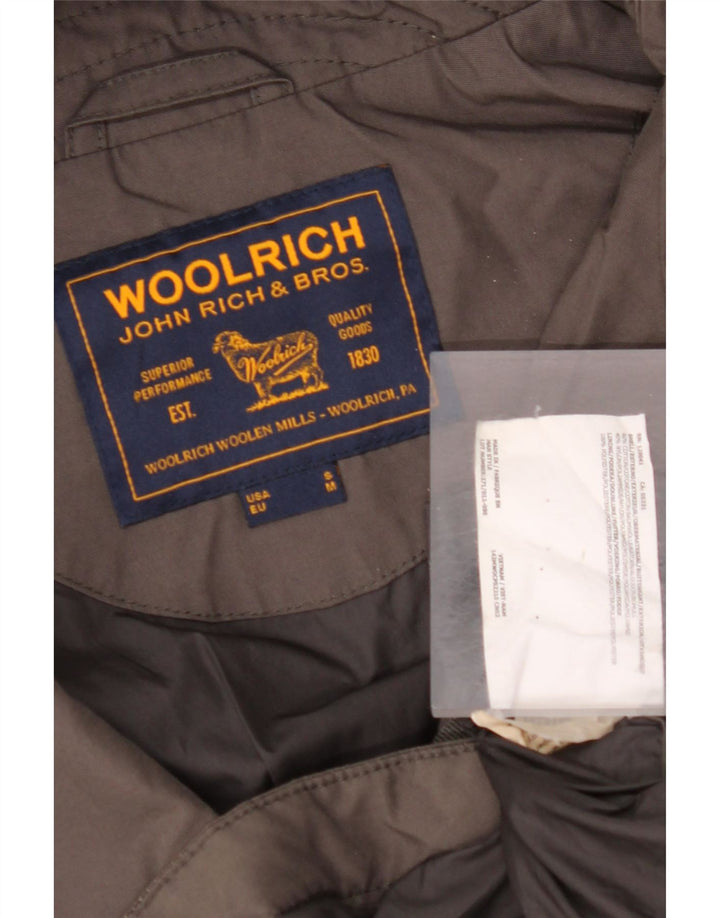 Мужская парка WOOLRICH с капюшоном в стиле милитари, Великобритания 38, средний коричневый хлопок