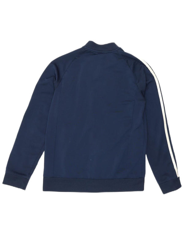 Спортивный костюм Adidas для мальчиков, верхняя куртка 11–12 лет, темно-синий, спортивная с цветными блоками