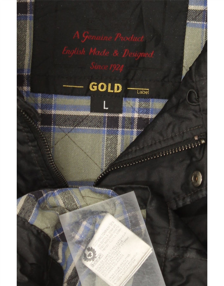 Мужская куртка Belstaff UK 40, большая, черный нейлон