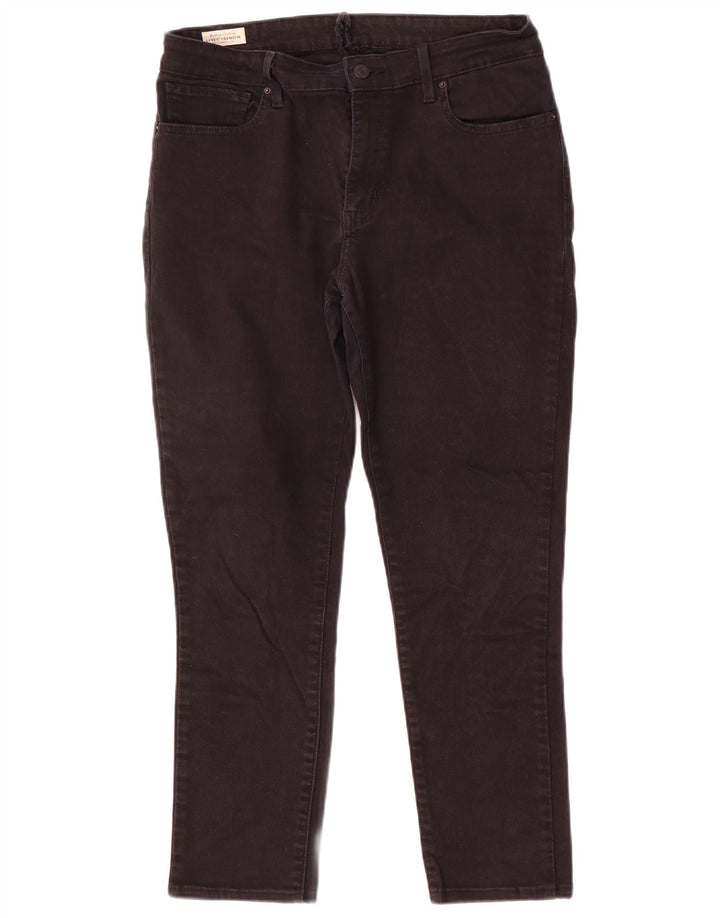 Женские узкие джинсы Levi's W32 L26, черный хлопок