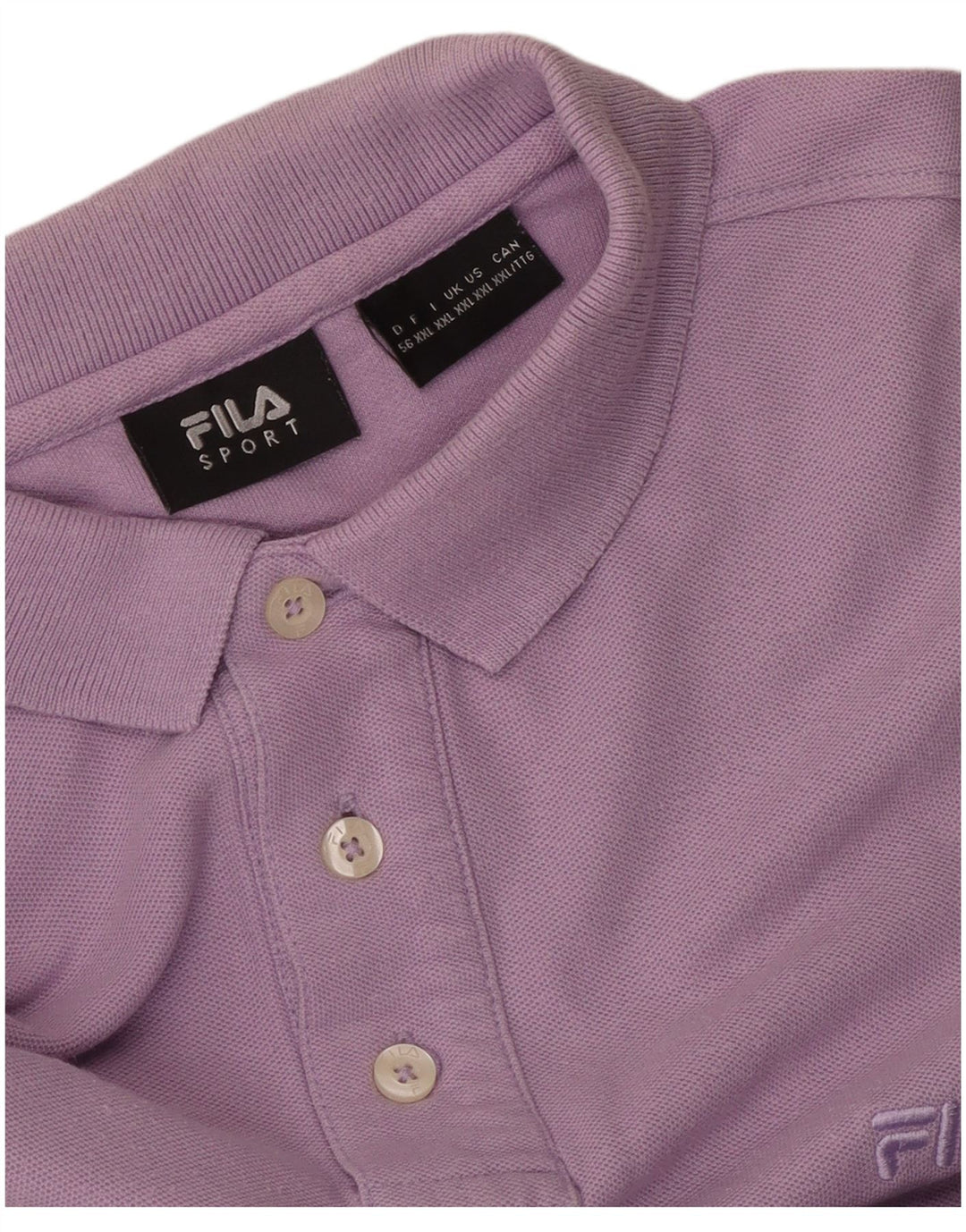 Рубашка Поло Мужская Fila 2XL Фиолетовая