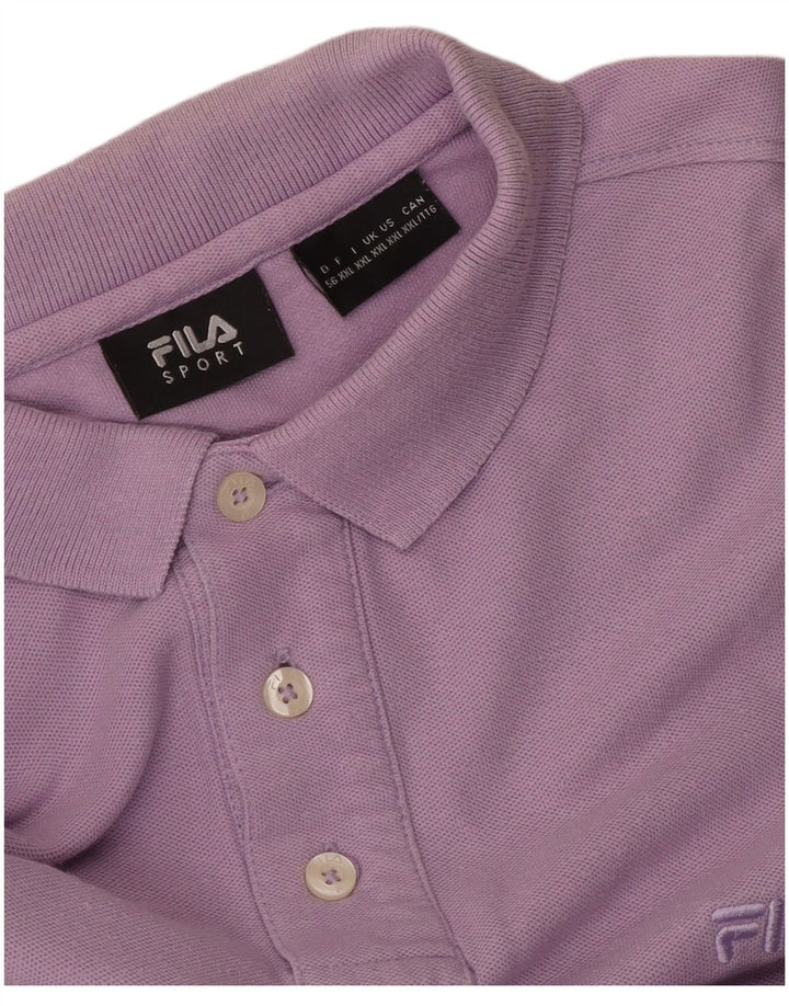 Рубашка Поло Мужская Fila 2XL Фиолетовая