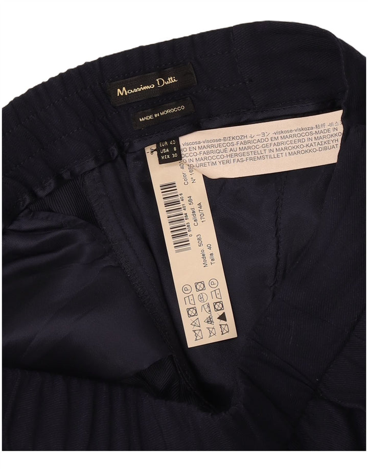 Massimo Dutti Женские прямые брюки чинос EU 40 Medium W30 L29 Темно-синие