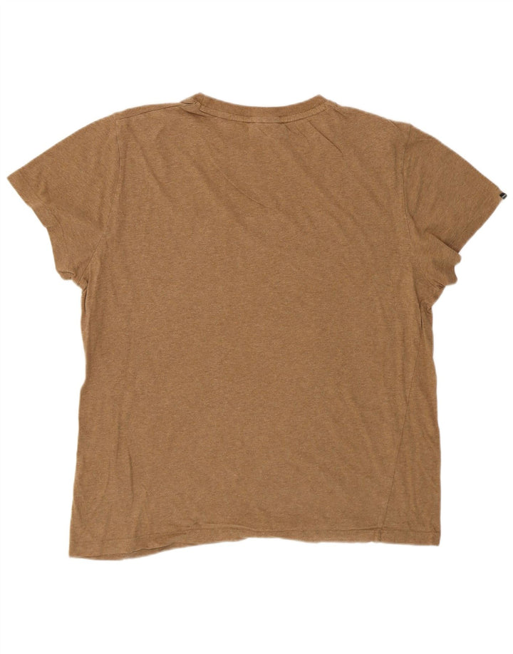 Женская футболка SUPERDRY Top UK 18 XL Бежевый хлопок