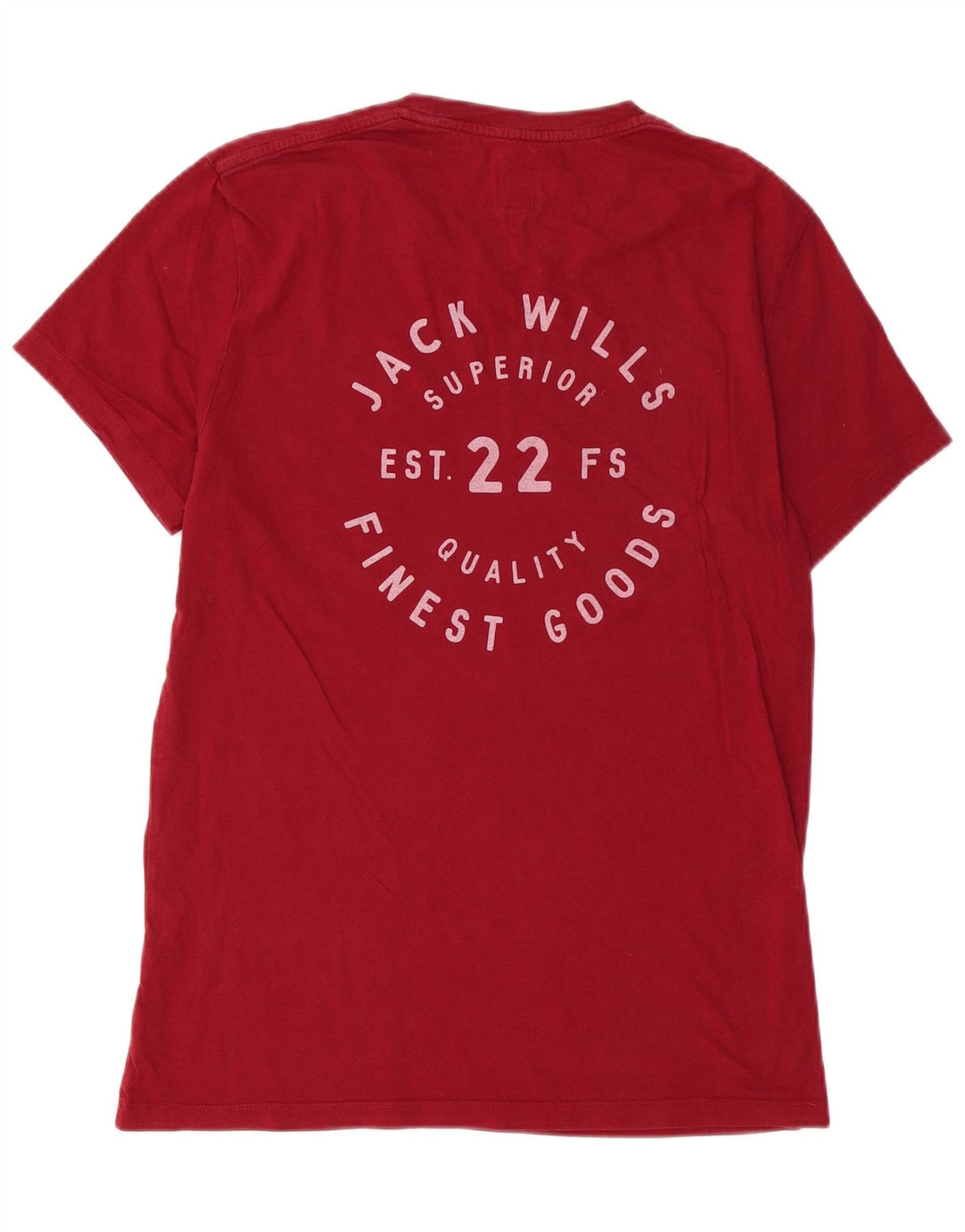 Мужская футболка с рисунком Jack Wills, маленький красный хлопок