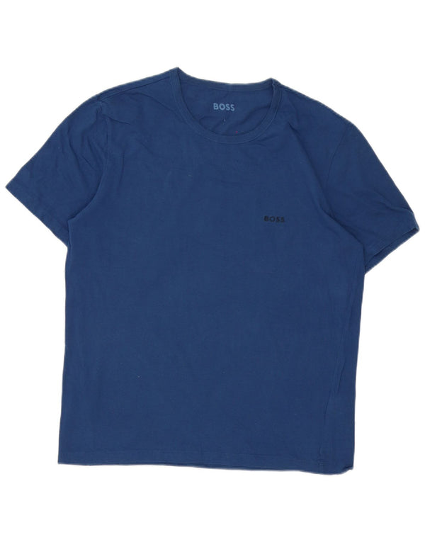 Женская футболка Hugo Boss Top UK 16, большой синий хлопок