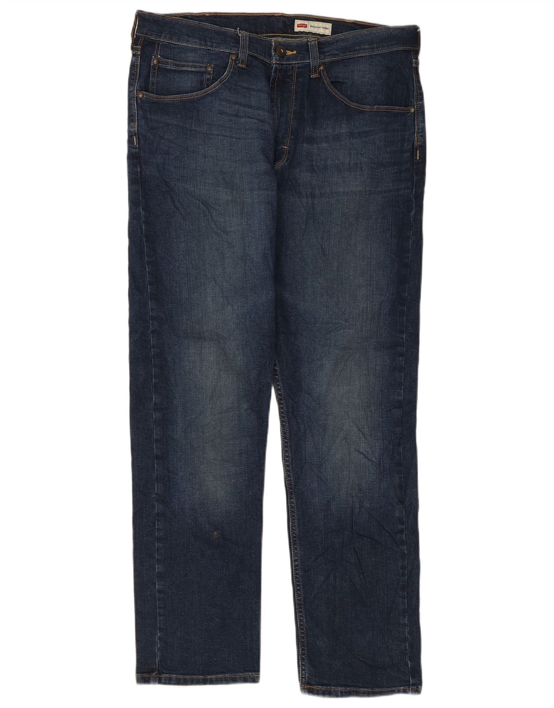 Мужские зауженные джинсы Wrangler W34 L30 темно-синие, хлопок