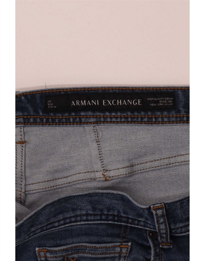 Мужские зауженные джинсы Armani Exchange W34 L32 синие