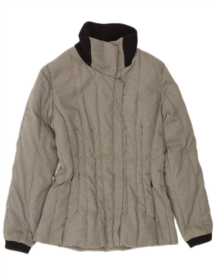 Женская стеганая куртка Carhartt IT 42 Средне-серая с узором "гусиные лапки" Полиамид