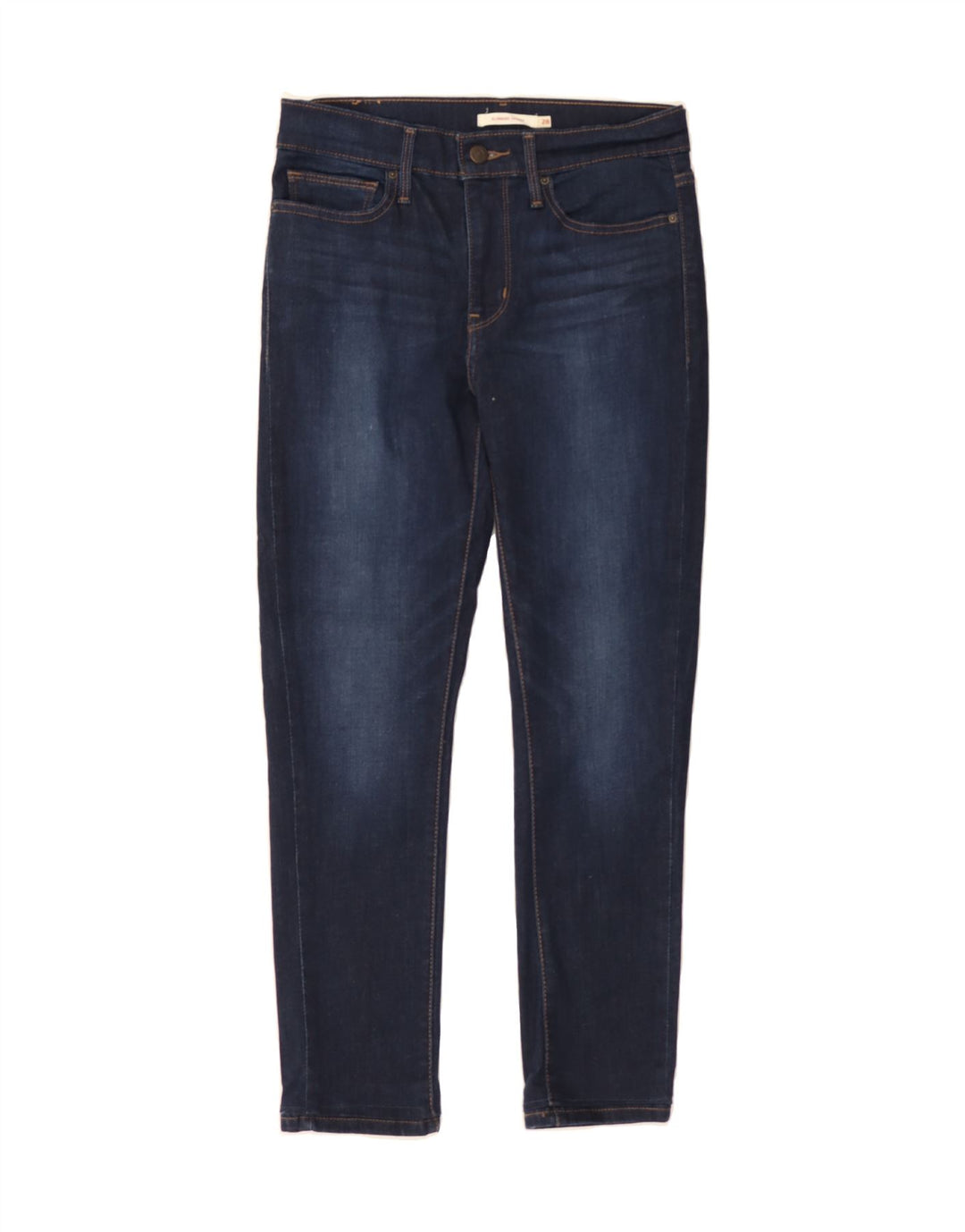 LEVI'S Womens Shaping Straight Jeans W28 L28 Blue Cotton Vintage Levi's and Second-Hand Levi's from Messina Hembry 