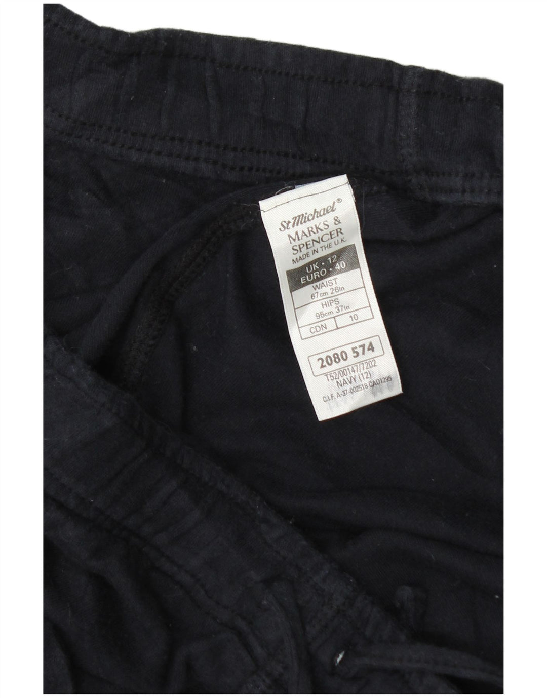 Женские спортивные шорты Marks & Spencer UK 12, средний темно-синий, хлопок