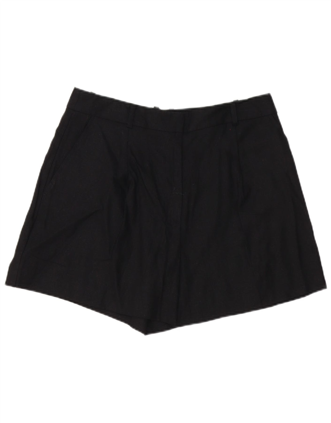 Женские шорты чинос Zara, большие, черные, льняные, W32