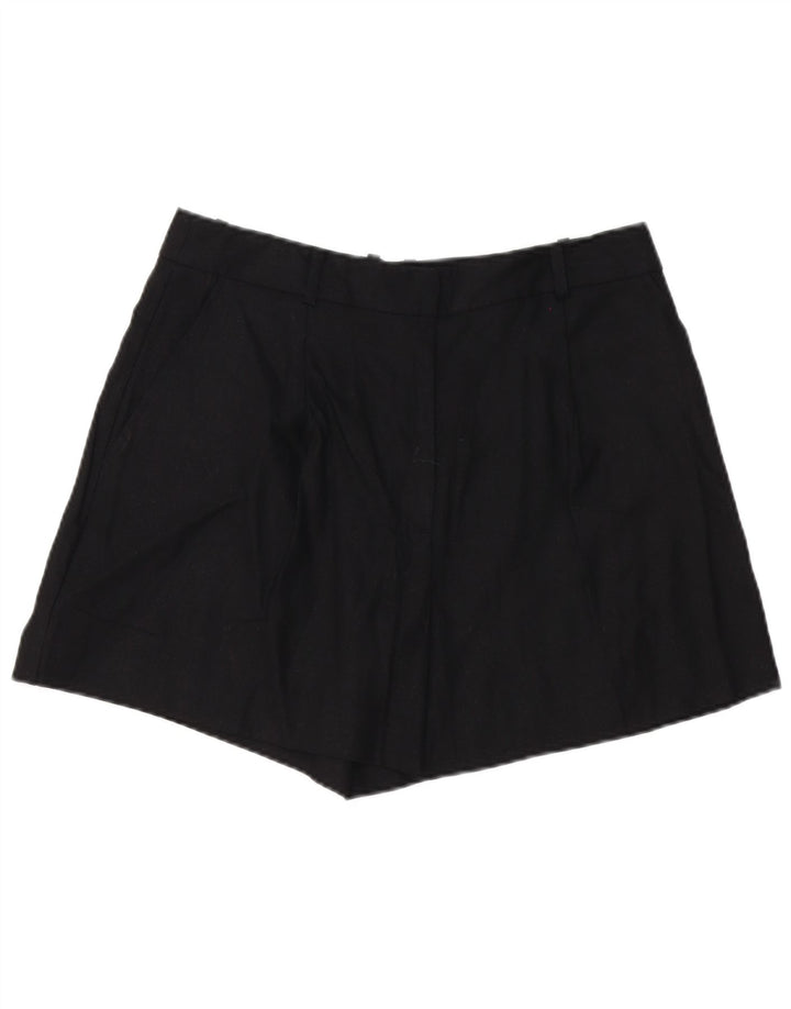 Женские шорты чинос Zara, большие, черные, льняные, W32