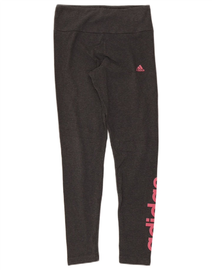 Женские леггинсы с рисунком ADIDAS UK 12/14, средний серый