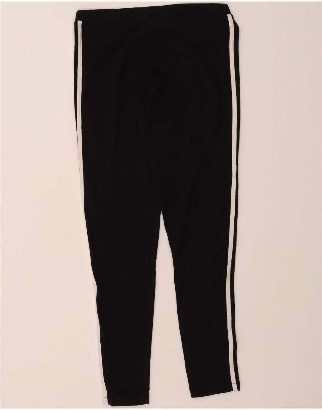 ADIDAS Womens Leggings UK 14 Medium Black Cotton Vintage Adidas and Second-Hand Adidas from Messina Hembry 