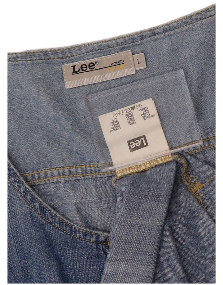 Женское джинсовое платье Lee UK 16, большое синее, хлопок