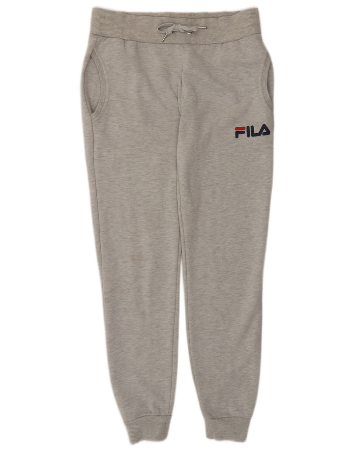 Fila Мужские спортивные брюки с графическим принтом, брюки-джоггеры, маленькие серые, из полиэстера с крапинками