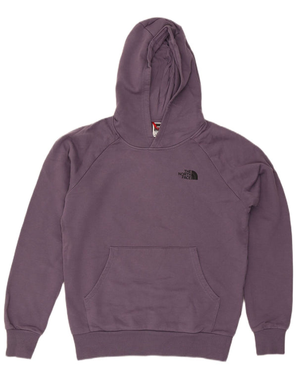 Мужской джемпер с капюшоном с рисунком The North Face, хлопковый средний фиолетовый цвет