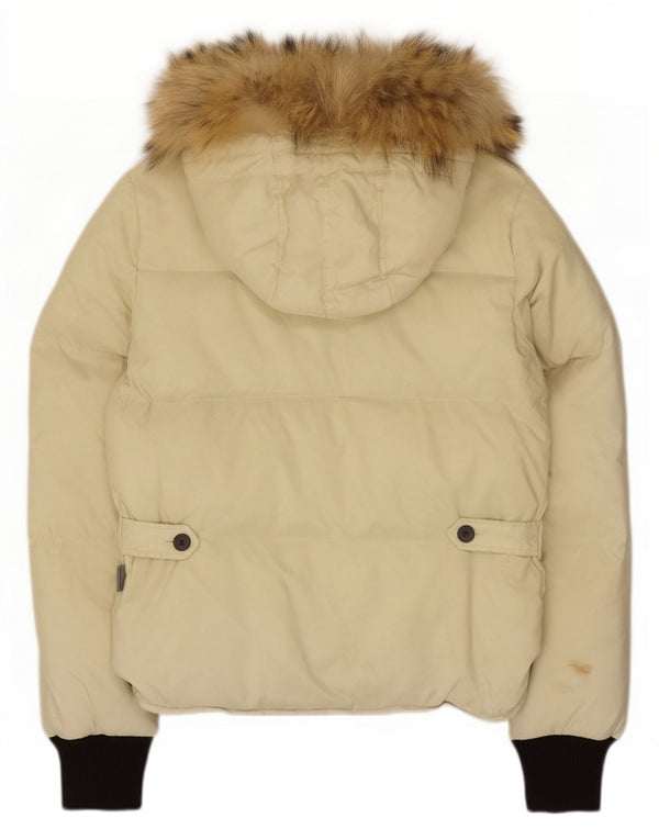 Женская утепленная куртка с капюшоном Sergio Tacchini IT 42 Medium Beige Colourblock