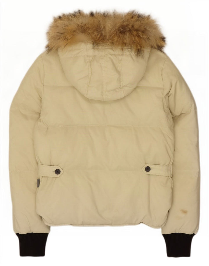 Женская утепленная куртка с капюшоном Sergio Tacchini IT 42 Medium Beige Colourblock