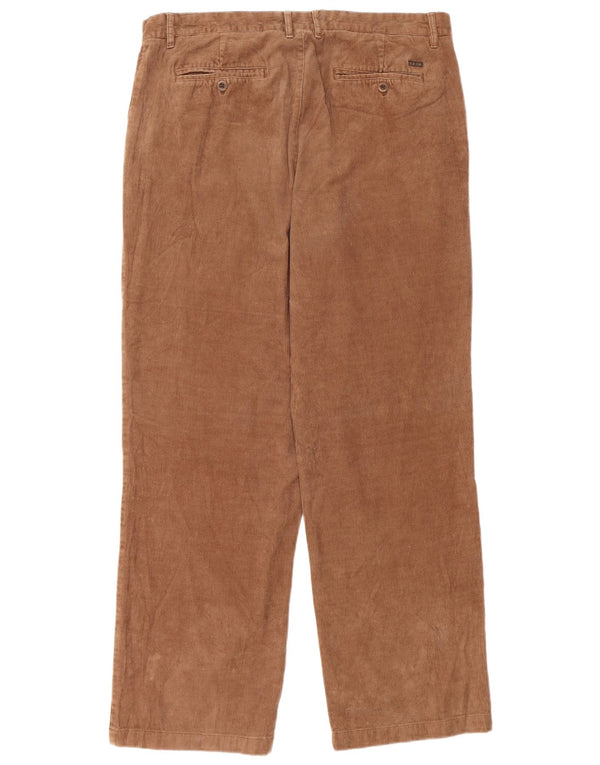 IZOD Мужские прямые вельветовые брюки W38 L34 коричневые, хлопковые