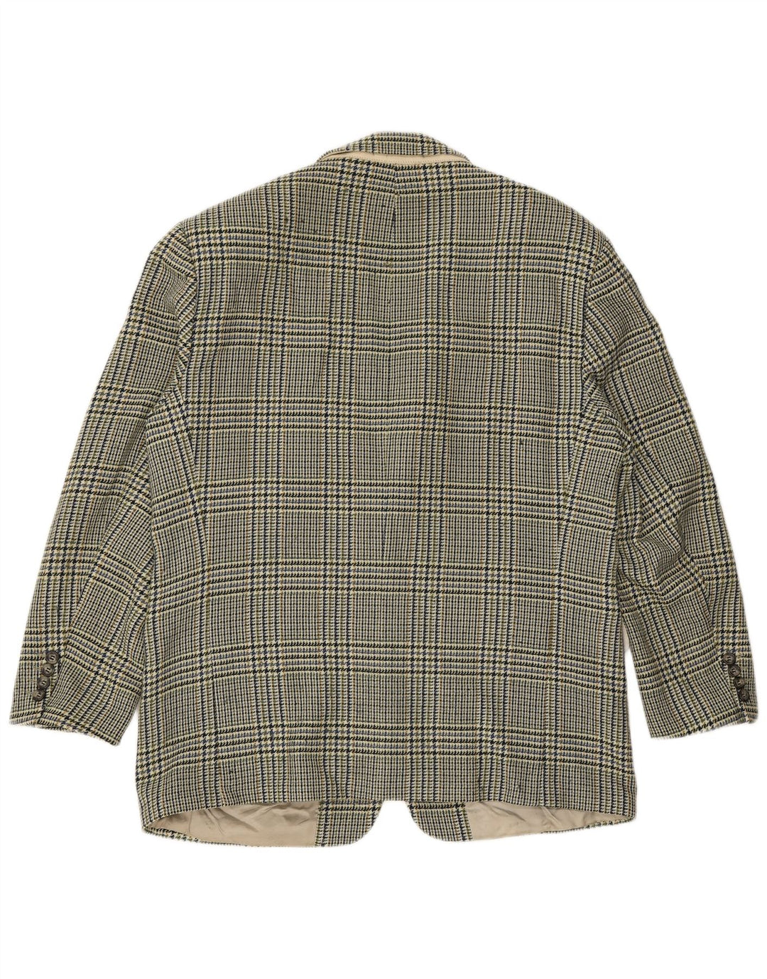 Мужской пиджак на 2 пуговицах HUGO BOSS UK 40, большой зеленый с узором «гусиные лапки»