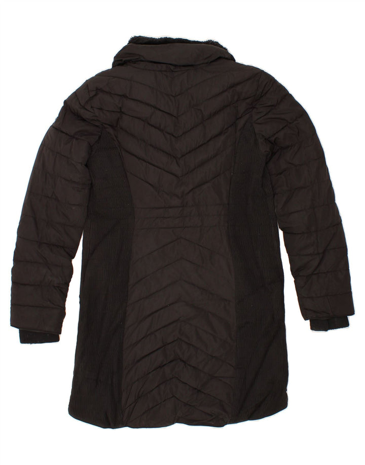 DKNY Womens Padded Coat UK 10 Small Black Polyester Vintage Dkny and Second-Hand Dkny from Messina Hembry 