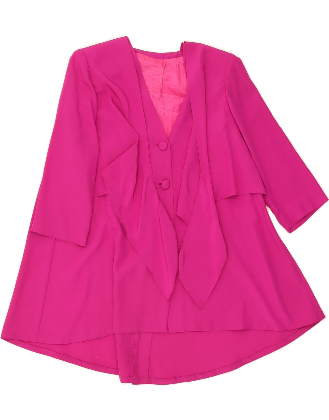 VINTAGE Mens 3/4 Sleeve 2 Button Blazer Jacket UK 16 Large Pink Vintage Vintage and Second-Hand Vintage from Messina Hembry 