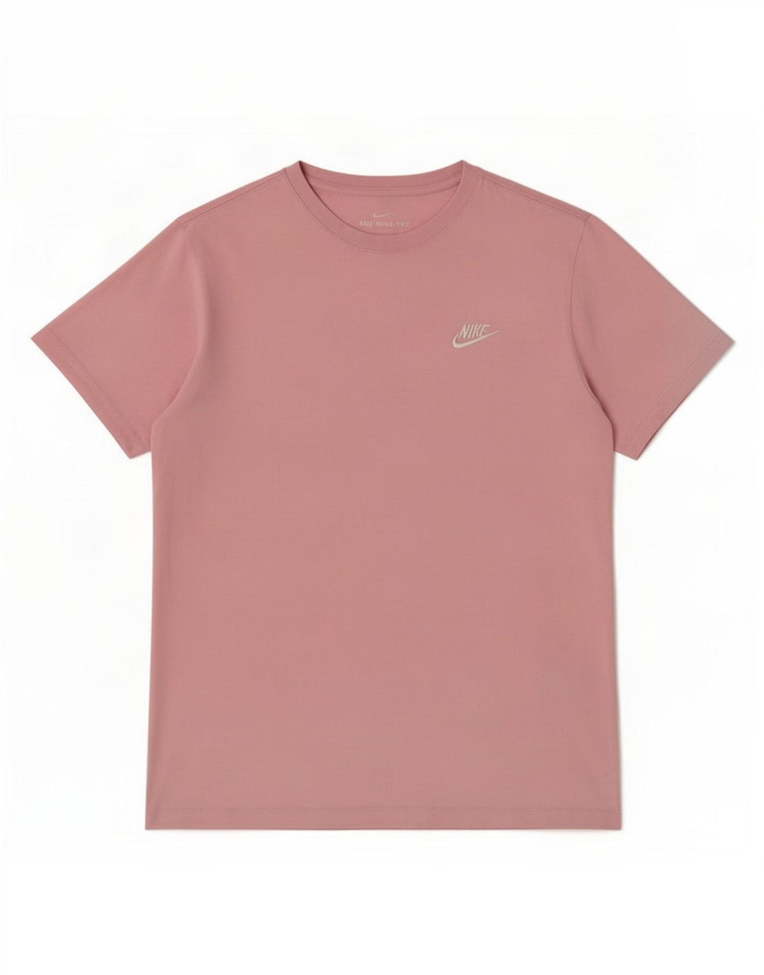 Мужская футболка Nike из хлопка среднего размера розового цвета