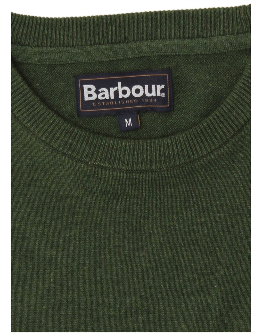 Мужской джемпер с круглым вырезом Barbour, средний зеленый