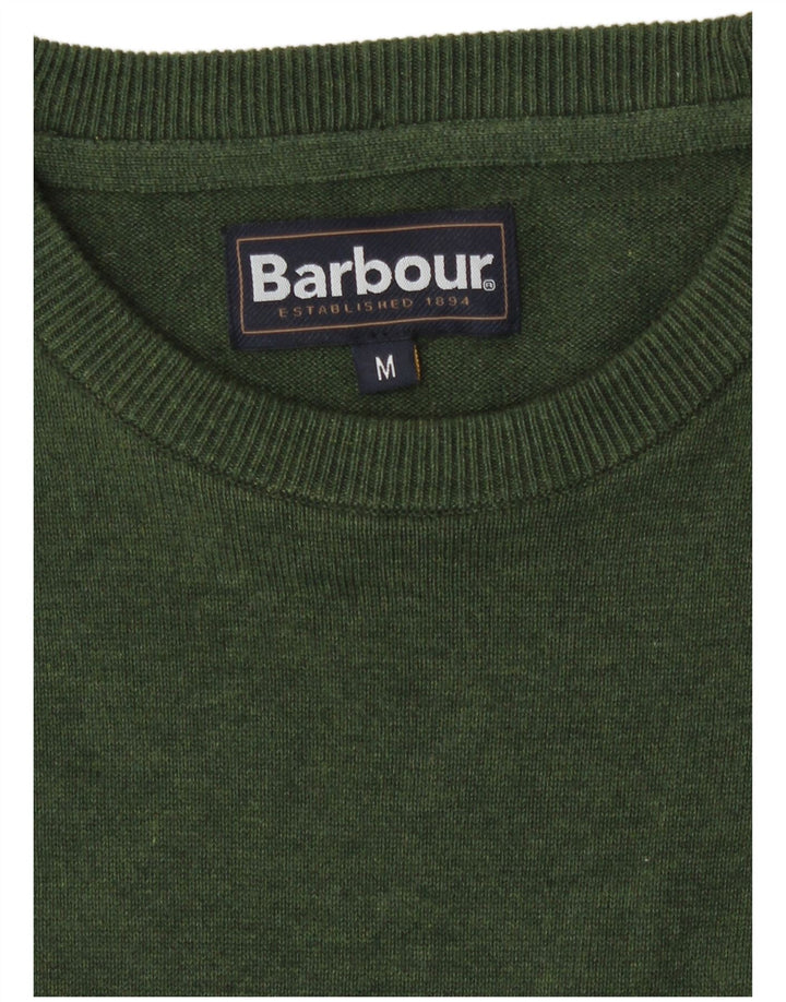 Мужской джемпер с круглым вырезом Barbour, средний зеленый