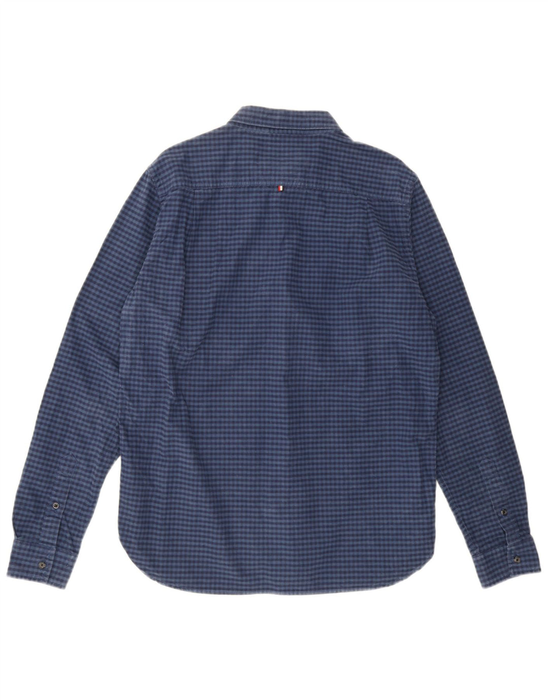 Мужская рубашка Superdry XL, темно-синяя, хлопок в мелкую клетку