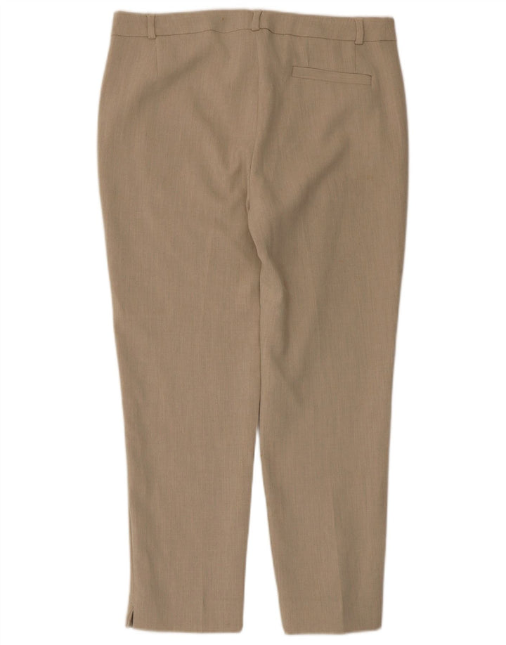 Женские укороченные брюки Marks & Spencer UK 12 Medium W32 L25 Бежевые