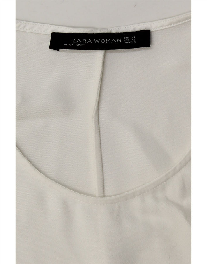 Женская блузка с длинным рукавом Zara UK 6 XS, белая