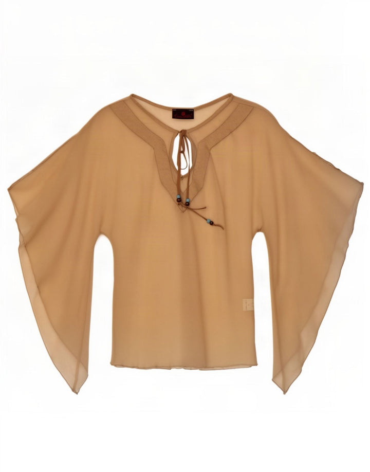 Женский топ Escandelle Batwing See Through UK 12, средний бежевый полиэстер