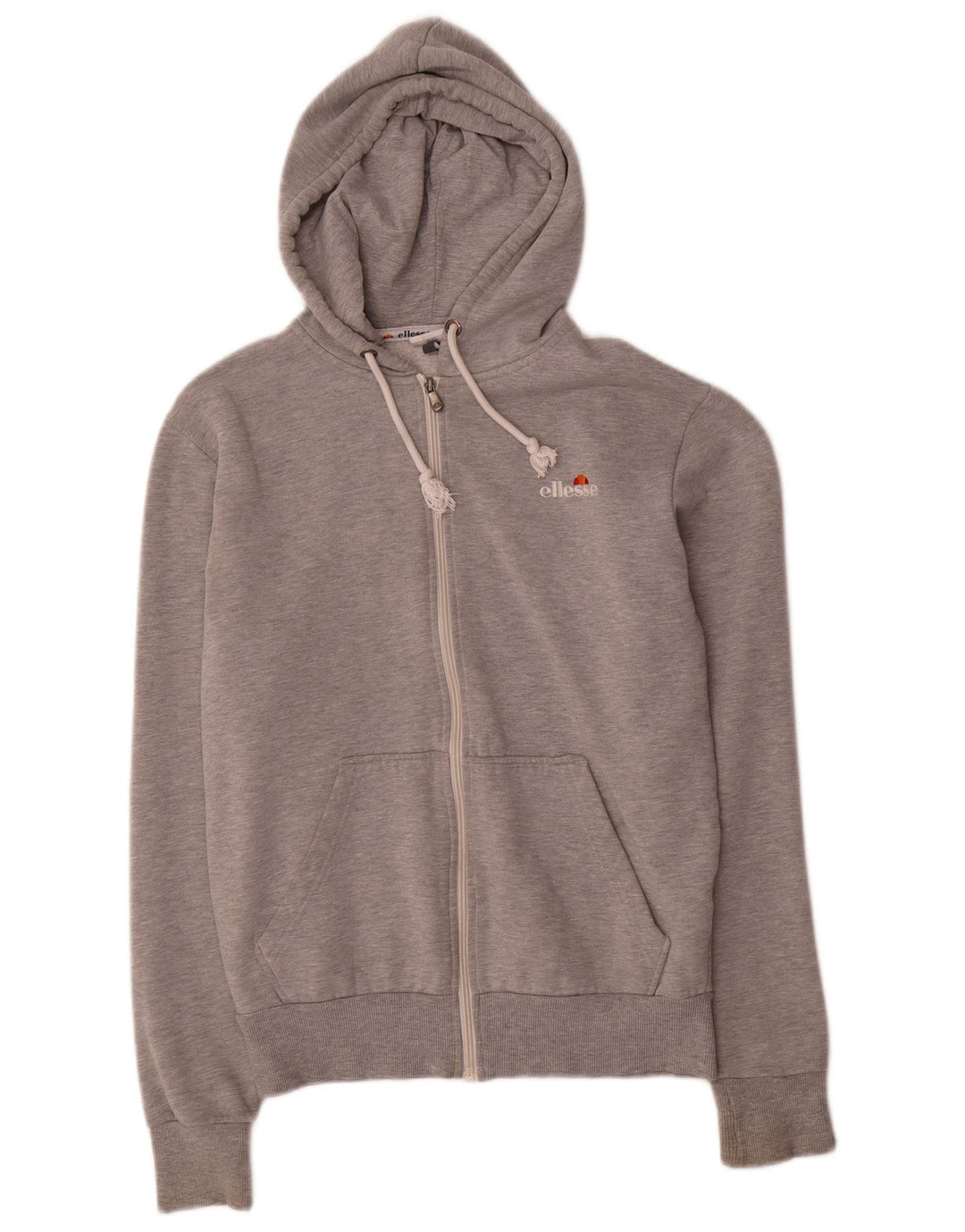 Ellesse Мужской свитер с капюшоном на молнии, маленький серый