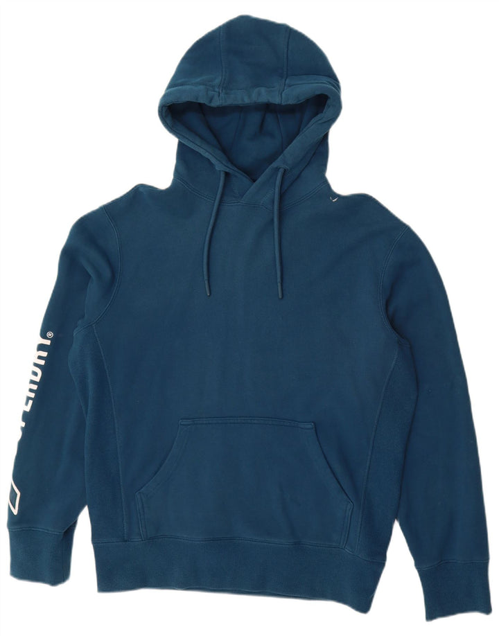 SUPERDRY Мужской джемпер с капюшоном с рисунком, маленький синий, хлопок