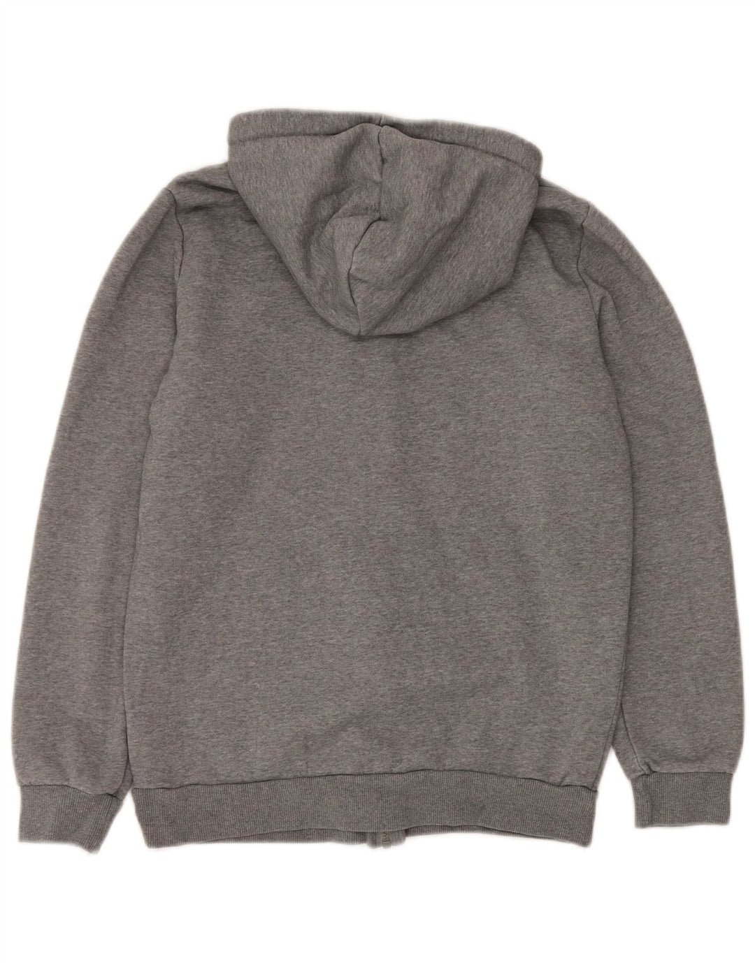 Мужской свитер с капюшоном на молнии с графическим рисунком PUMA, маленький серый хлопковый спортивный спортивный