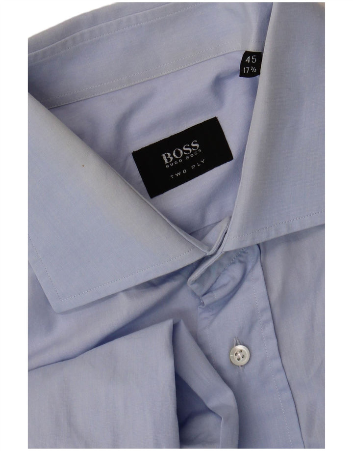 Мужская рубашка Hugo Boss, размер 45 17 1/2 XL, синяя