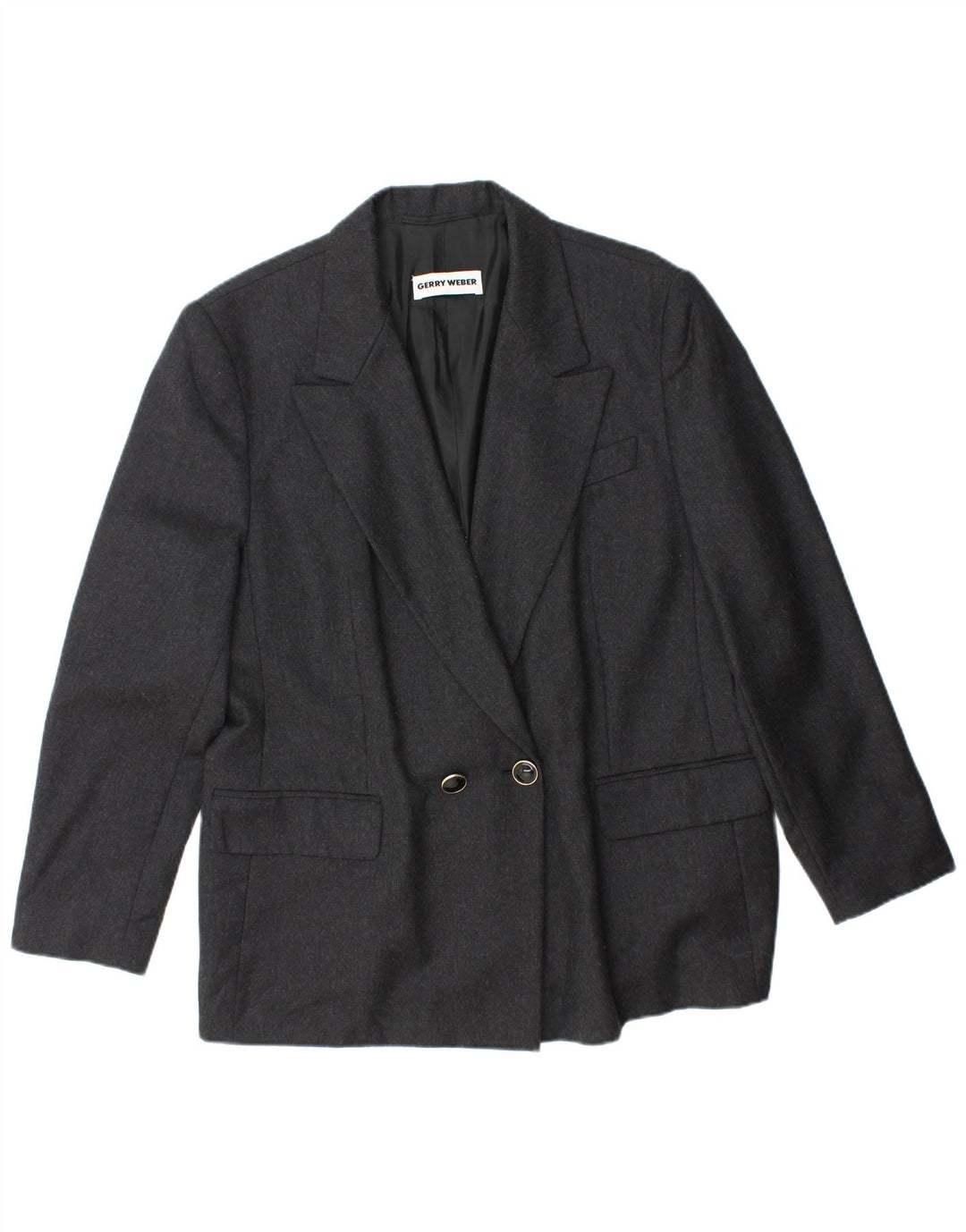GERRY WEBER Женский двубортный пиджак IT 42 Medium Grey Wool