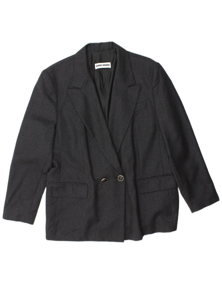 GERRY WEBER Женский двубортный пиджак IT 42 Medium Grey Wool