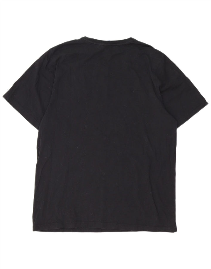 Мужская футболка с рисунком RUSSELL ATHLETIC, черный хлопок, 2XL