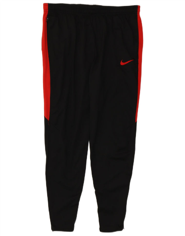 Мужские спортивные брюки Nike Dri Fit XL, черные полиэстер с цветными блоками