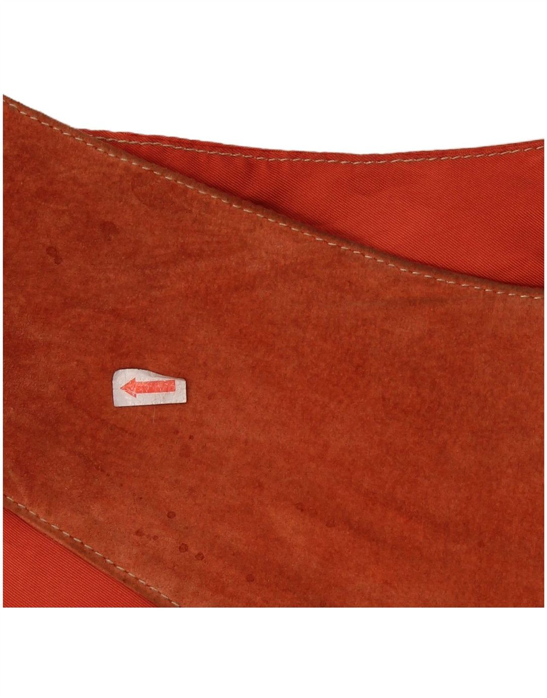 Винтажный мужской замшевый жилет маленького размера из коричневой кожи