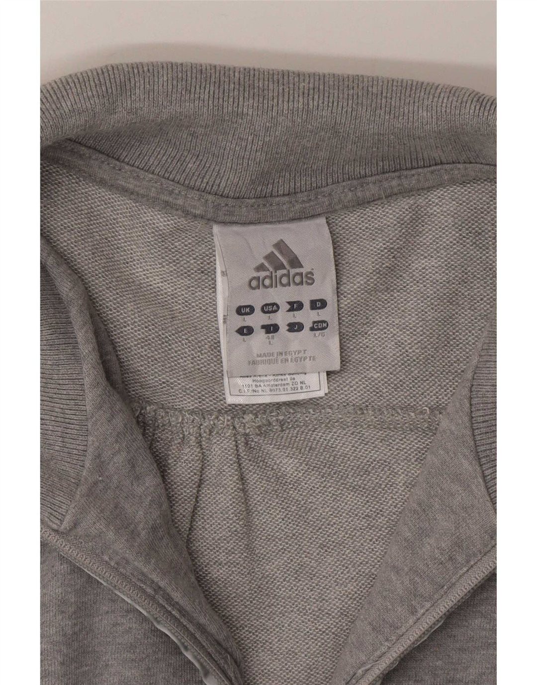 Женский спортивный костюм Adidas Top Jacket UK 16, большой серый хлопок
