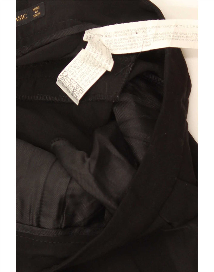 Zara Женские повседневные брюки с ремешком W28 L32, черные, полиэстер