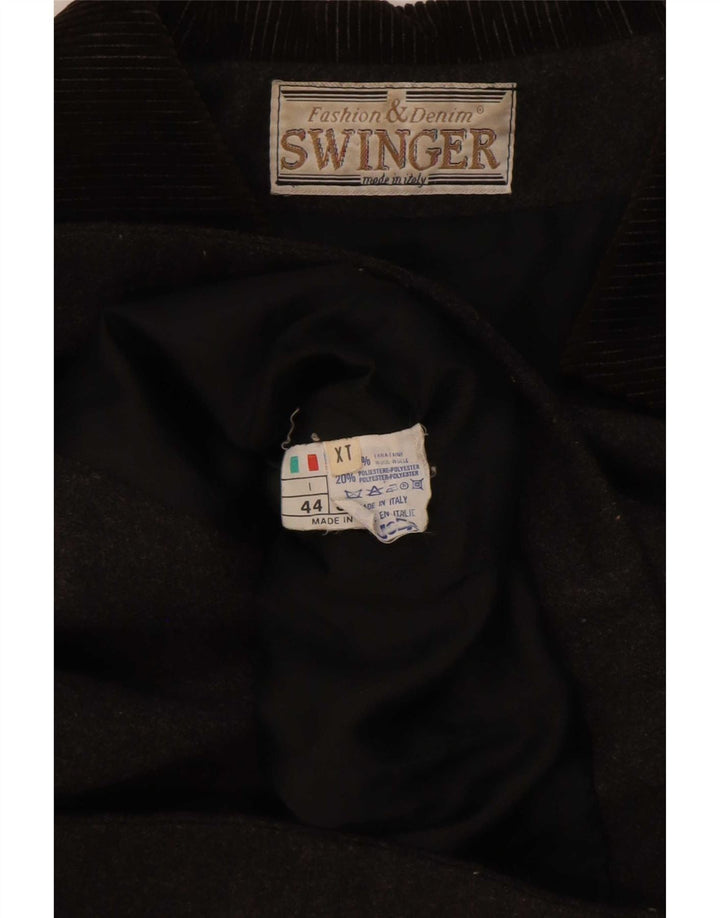 Женское двубортное болеро Swinger IT 44, шерсть среднего серого цвета