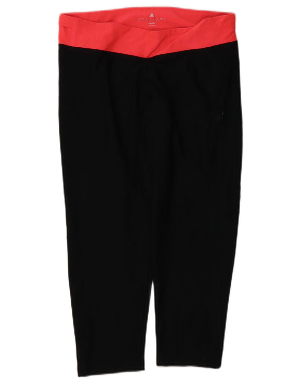 Женские леггинсы Adidas Climalite UK 12/14, средний черный полиэстер